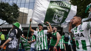 La hinchada de Atlético Nacional, una de las más importantes de Colombia según la Inteligencia Artificial. (Colprensa - John Paz)