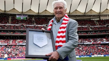 Griffa en el Wanda Metropolitano.