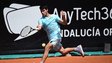 Carlos Alcaraz, en el Andaluc&iacute;a Open de Marbella.