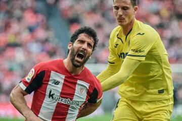 Raúl García, en un partido con el Athletic.