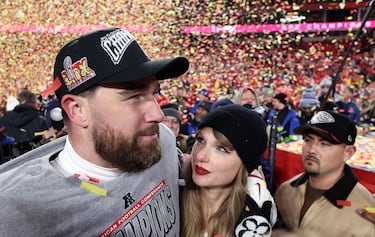 Travis Kelce’s viral shirtless pic causes Kirk Cousins to react: “God bless Taylor Swift”
