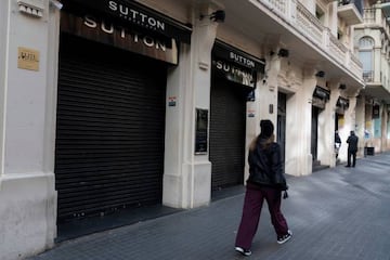 El exterior de la discoteca Sutton de Barcelona.