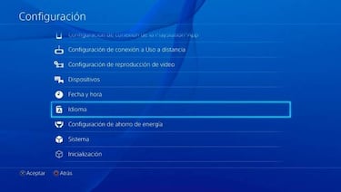 Cómo cambiar el idioma de una PlayStation 4 (PS4)
