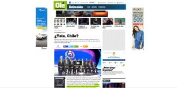 Diario Olé menciono a La Roja gracias a las palabras de 'Tata' Martino que no considera una revancha el duelo del Grupo D ante Chile