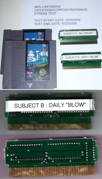 soplar cartucho juego retro nes nintendo entertainment system gyromite