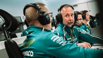 Andy Cowell y Enrico Cardile (Aston Martin). F1 2025.