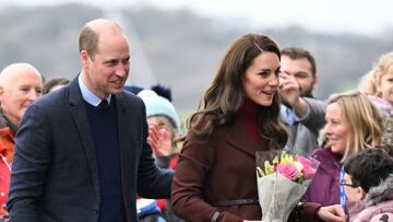 FALMOUTH, ENGLAND - FEBRUARY 09: Prince William, Prince of Wales and Catherine, Princess of Wales visit the National Maritime Museum Cornwall on February 09, 2023 in Falmouth, England. Their Royal Highnesses are visiting Cornwall for the first time since becoming the Duke and Duchess of Cornwall. (Photo by Karwai Tang/WireImage)