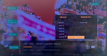 Cómo cambiar el audio de los partidos en la TV: narradores, virtual o radio