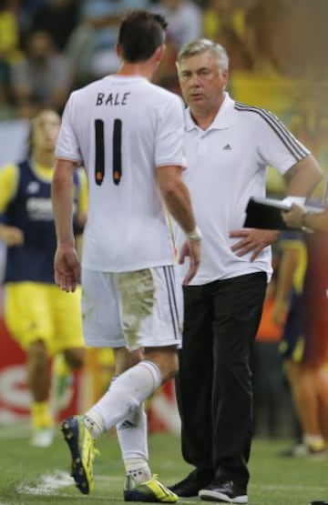 Villarreal - Real Madrid. Gareth Bale en su primer partido con los blancos. Ancelotti.
