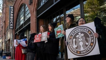 Starbucks workers strike on Red Cup Day