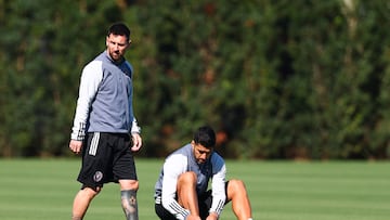 The Argentine is back on the practice field ahead of Wednesday’s CONCACAF Champions Cup meeting with Monterrey.