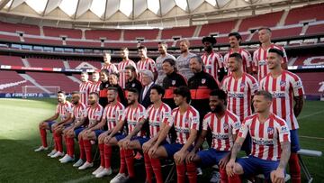 Del vacile de Vitolo a Joao al abrazo de Costa con el presi: así fue la foto oficial del Atleti