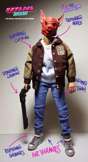 Las figuritas de Hotline Miami, un éxito en Kickstarter