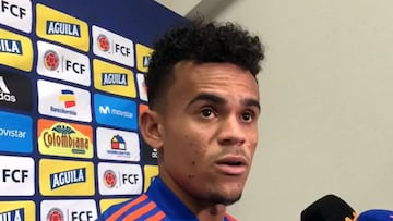 Luis Díaz durante la concentración de la Selección Colombia en Japón.