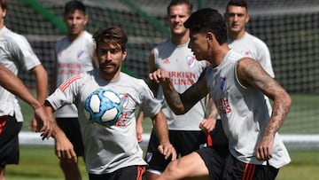 Las opciones de Marcelo Gallardo para reemplazar a Jorge Carrascal ante Palmeiras.