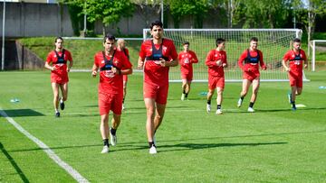 Entrenamiento del Racing de Ferrol.