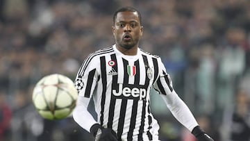 Patrice Evra in action against Bayern Munich