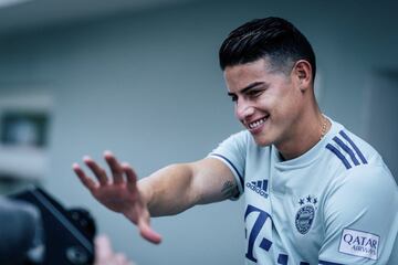 El volante colombiano se mostró muy feliz de poder regresar al Bayern, equipo que le devolvió la confianza con minutos.
