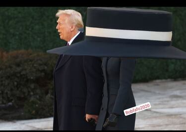 El ‘look’ de Melania en la toma de posesión de Trump inunda las redes de memes 