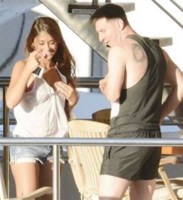 Messi, en Capri junto a su pareja