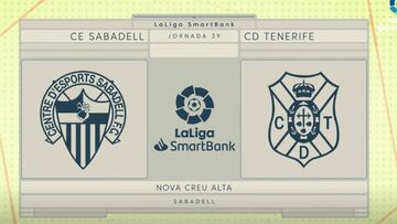 Resumen del Sabadell vs Tenerife de LaLiga SmartBank