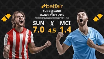 Sunderland vs. Manchester City: horario, dónde ver, pronósticos y clasificación