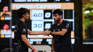 Tino Libaak y Javi Garrido en el Bruselas P2 de Premier Padel.