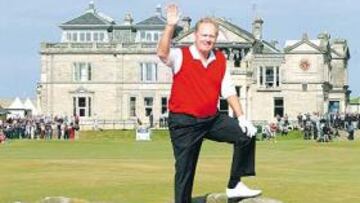 <b>ADIÓS. </b>En el hoyo 18 Jack Nicklaus se despidio, tras 44 temporadas, de una gran trayectoria profesional.