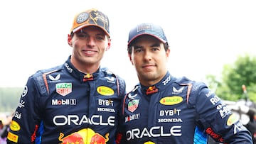 Max Verstappen exculpa a Checo Pérez de los problemas de Red Bull