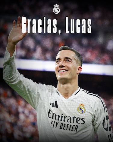 Con esta foto se despide en sus redes sociales el Real Madrid de Lucas Vázquez.