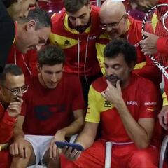 El momento en que la Selección de la Davis vio el punto decisivo de Nadal