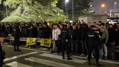 Protestas en Manises a la llegada del Valencia: “Corberán, dimisión”