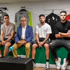 Triple presentación en el Racing de Ferrol: Moi, Sabin y Álvaro