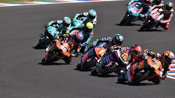 Masi&aacute; lidera la carrera de Moto3 en el GP de Las Am&eacute;ricas.