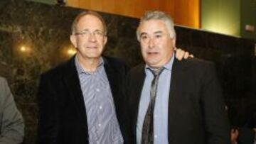 López Cerrón (izda.) y Paco Antequera, el día de las elecciones a la presidencia de la RFEC.