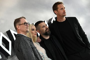 Anya Taylor-Joy, Robert Eggers y Alexander Skarsgård, en preestreno celebrado en Londres.