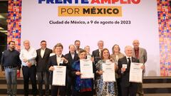 ¿Quiénes son los 4 aspirantes del Frente Amplio por México que reunieron 150 mil firmas?: esto es lo que sigue