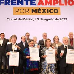 ¿Quiénes son los 4 aspirantes del Frente Amplio por México que reunieron 150 mil firmas?: esto es lo que sigue