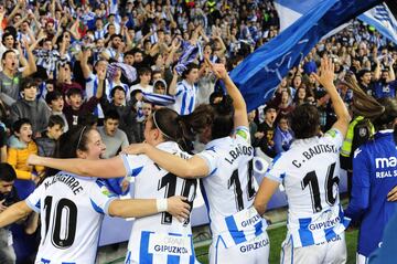 Así fue la celebración de la Real Sociedad tras su pase a la final