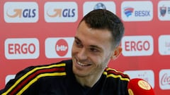 Soccer Football - World Cup - Belgium Press Conference - Belgium Training Camp, Dedovsk, Russia - July 8, 2018   Belgium&#039;s Thomas Vermaelen during the press conference   REUTERS/Sergei Karpukhin