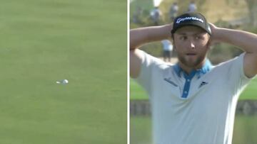 Rahm no encuentra explicación... porque no la tiene: ¿cómo no entró esa bola?