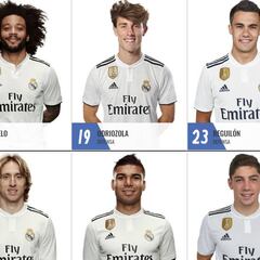 El Real Madrid ya tiene dorsales