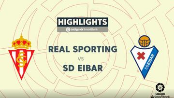 Resumen y goles del Sporting vs Eibar de LaLiga SmartBank