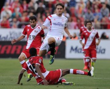 Denis Suarez, Roberto Trashorras y Abdoulaye Ba