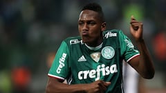 Yerry Mina enfrenta a Seijas antes de unirse a la Selección