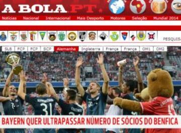 Portadas de la prensa extranjera