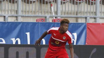 David Alaba, durante un entrenamiento con la selección de Austria.