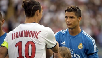 Ibrahimovic desafía a Cristiano hacer una chilena desde 40 metros