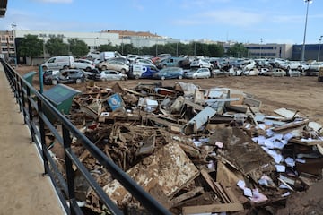 Campos de fútbol destrozados por la DANA en Valencia