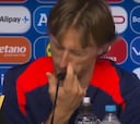 Modric se emociona como nunca antes lo viste: un periodista italiano le dice esto y el croata reacciona así